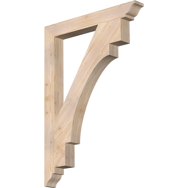 Ekena Millwork Merced Traditional Smooth Bracket, Douglas Fir, 3 1/2"W x 30"D x 42"H BKT04X30X42MRC01SDF - main